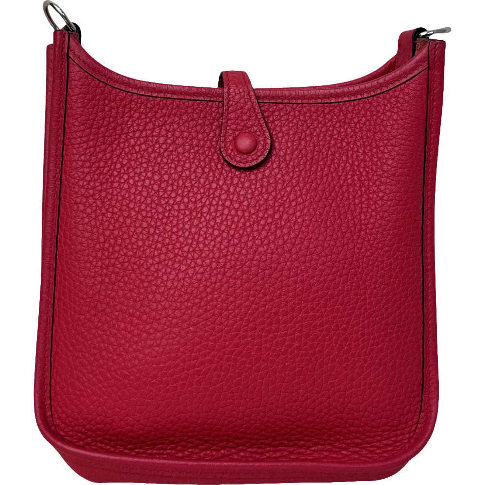 HERMES Taurillon Clemence Evelyne TPM Rouge
